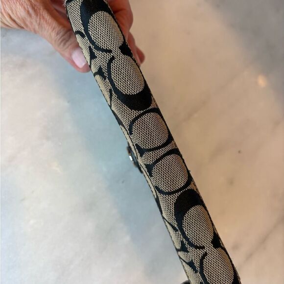 Coach Black and Cream Jacquard Signature Full Sized Wallet - Picture 4 of 9